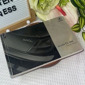 1998 ACURA CL SERIES CL FACTORY OWNERS MANUAL INSTRUCTION HANDBOOK ORIGINAL